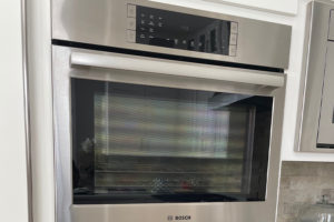 modern oven appliance in renovated home